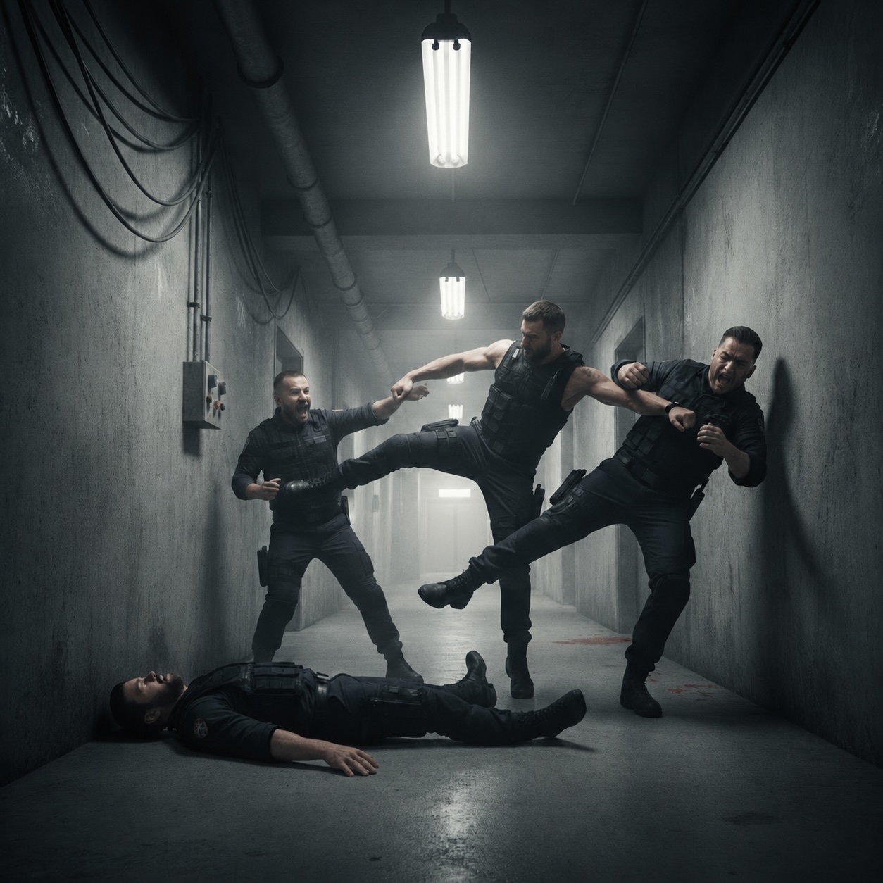 Clash in the Transfer Terminal metro subway